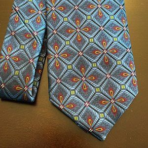 Jos.A.Bank Signature Gold - Silk Necktie Designer Geometric Tie